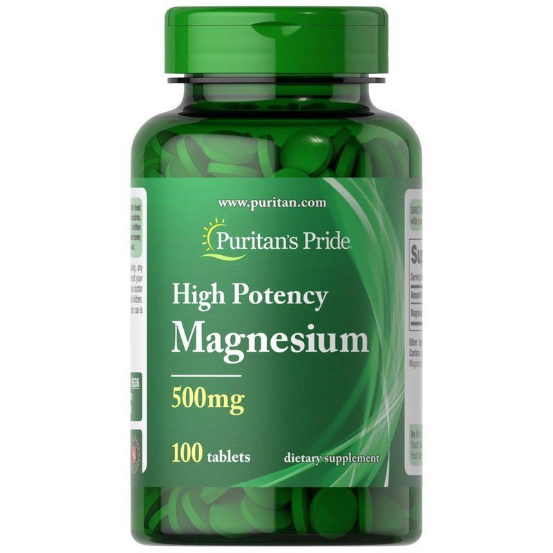 Puritans Pride Magnesium Oxide 500mg 100 Tablets
