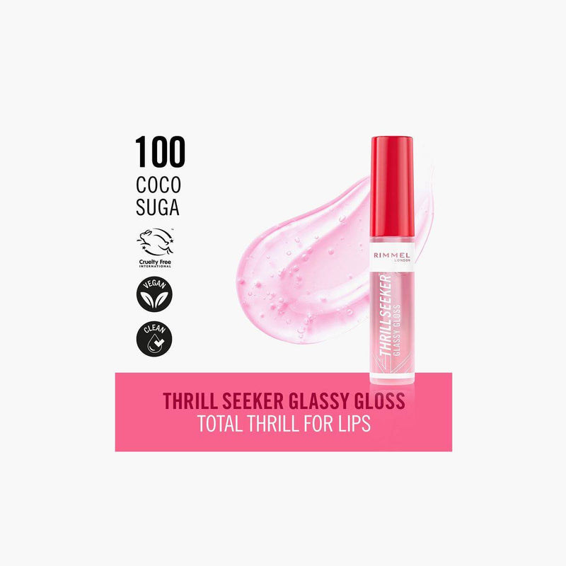 Rimmel Thrill Seeker Glassy Gloss 100 Coco Sugar 10ml