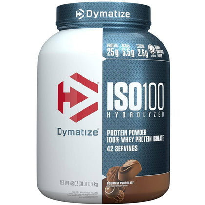 Dymatize ISO 100 Hydrolyzed 100% Whey Protein Powder Gourmet Chocolate 1.4kg