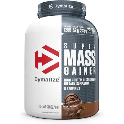 Dymatize Super Mass Gainer Protein Powder Rich Chocolate 2.72kg