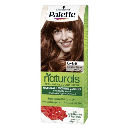 Schwarzkopf Palette Permanent Natural Colors Cream 6-68 Caramel Brown