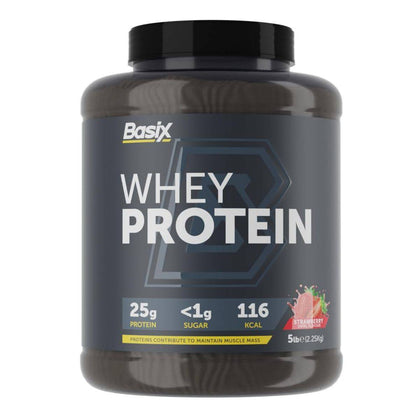 Basix Whey Protein Strawberry Swirl 2.27kg