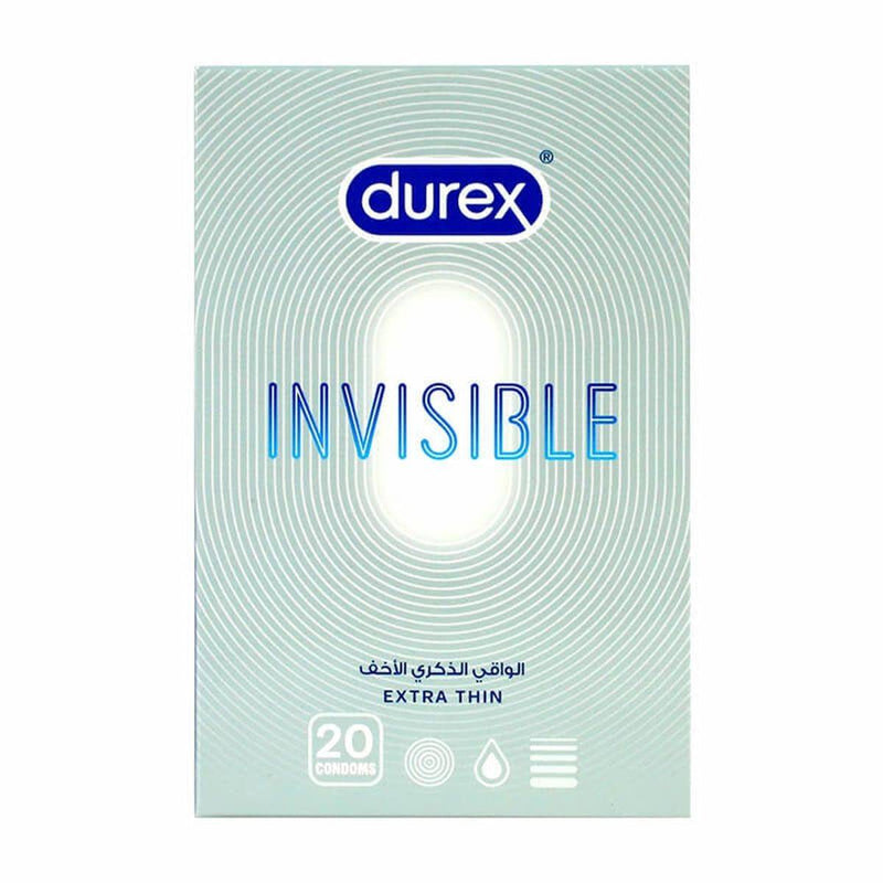 Durex Condoms Invisible Ultra Thin 20 Pack