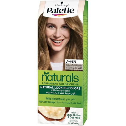 Schwarzkopf Palette Permanent Natural Colors Cream 7-65 Medium Gold Blonde