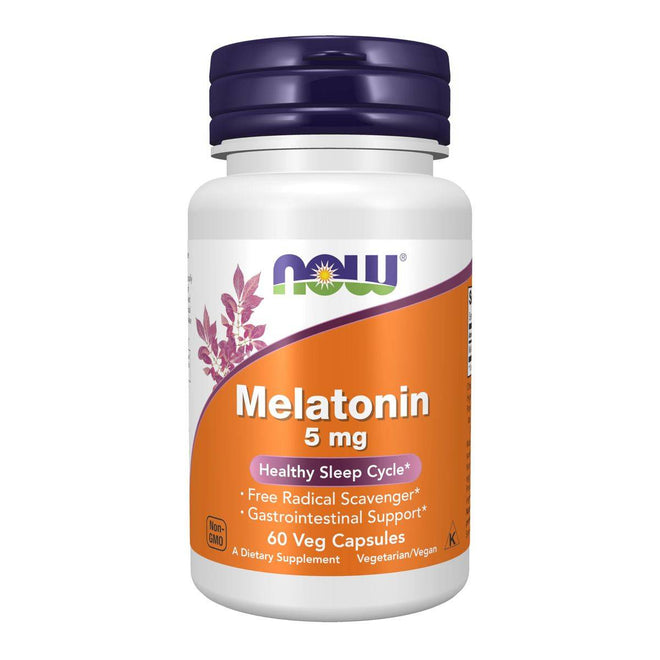 Now Melatonin 5mg 60 VegeCapsules