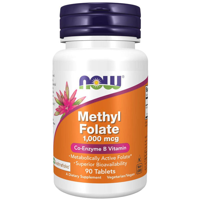 Now Metyl Folate 1000mcg 90 Tablets