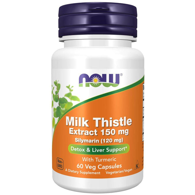 Now Milk Thistle Extract 150mg 60 VegeCapsules