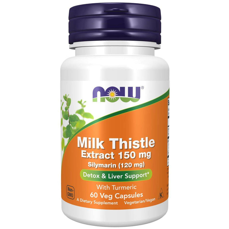 Now Milk Thistle Extract 150mg 60 VegeCapsules