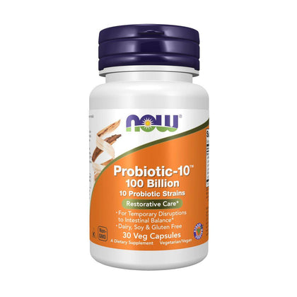 Now Probiotic 10 100 Billion 30 VegeCapsules