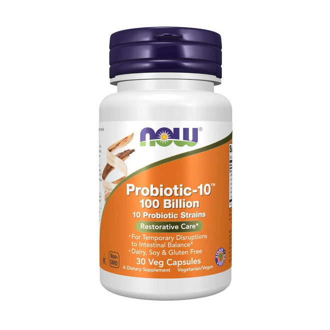 Now Probiotic 10 100 Billion 30 VegeCapsules