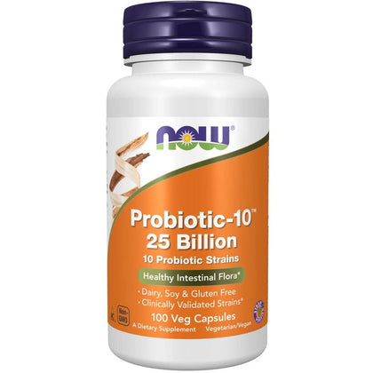 Now Probiotic 10 25 Billion 100 VegeCapsules