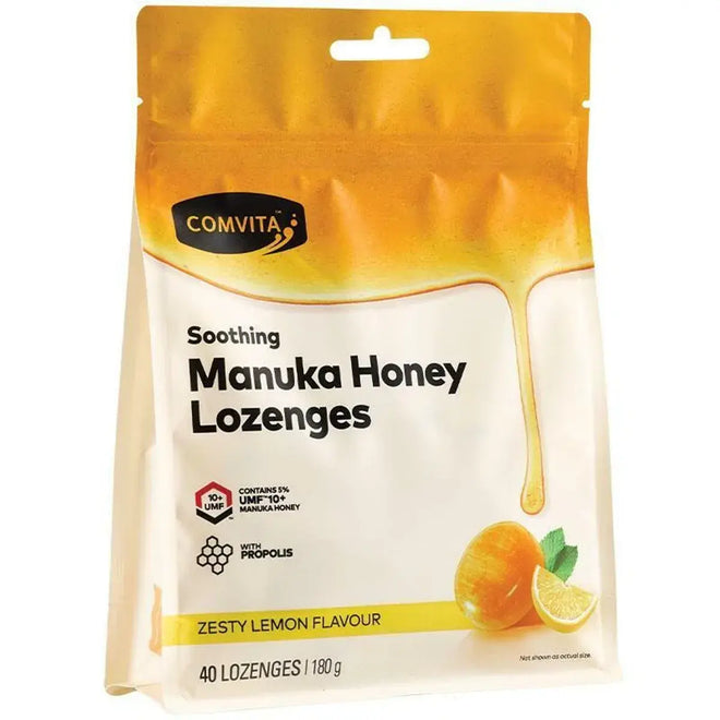Comvita Manuka Honey Lozenges Lemon & Honey 40 Count