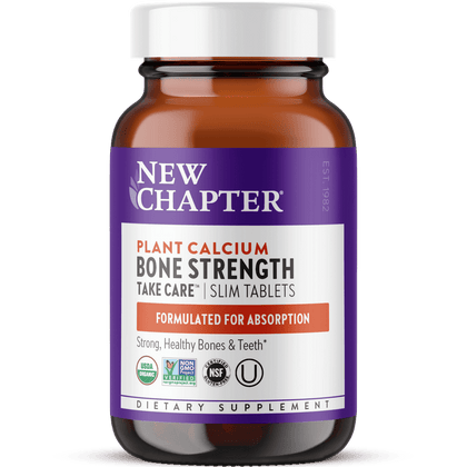 New Chapter Plant Calcium Bone Strength Take Care 60 Slim Tablets