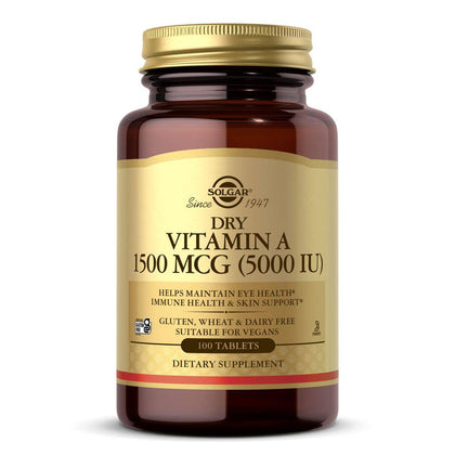 Solgar Dry Vitamin  5000IU 100 Tablets
