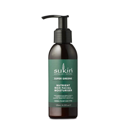 Sukin Skin Super Greens Nutrient Rich Facial Moisturiser 125ml