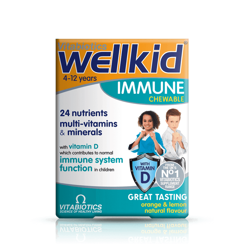 Vitabiotics Wellkid Immune Chewable 30 Tablets