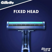 Gillette Razor Disposable Blue II Plus 15+5 Count