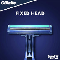 Gillette Razor Disposable Blue II Plus 15+5 Count