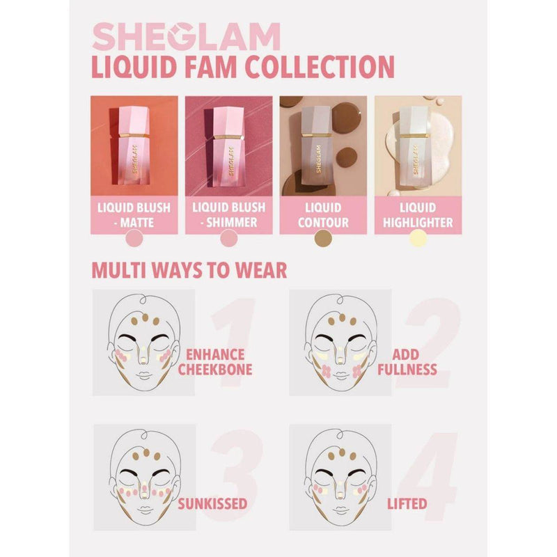 Sheglam Color Bloom Liquid Blush Matte Finish Cutie Pie 5.2ml