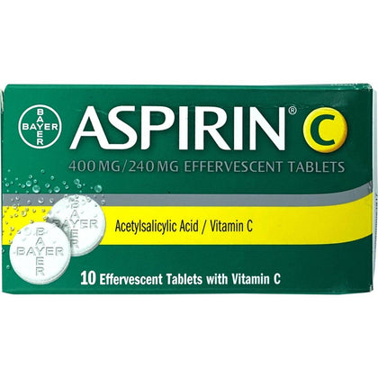 Aspirin C 10 Effervescent Tablets