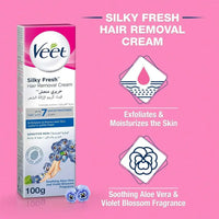 Veet Hair Removal Cream Silky Fresh Legs & Body For Sensitive Skin 100g