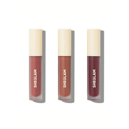 Sheglam Matte Allure Mini Liquid Lipstick Set Feel Real 3x2.3ml