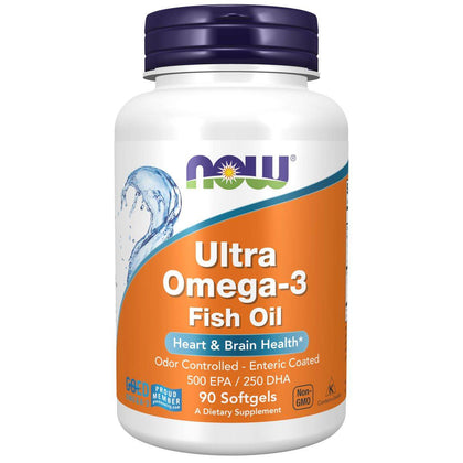 Now Fish Oil Omega 3 Ultra 90 Softgels