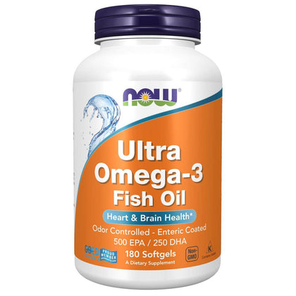 Now Fish Oil Ultra Omega 3 180 Softgels