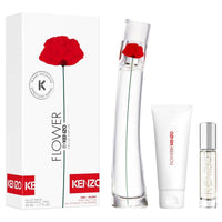Kenzo Flower By Kenzo (W) Set EDP 50ml + EDP 10ml Refill + Body Milk 75ml