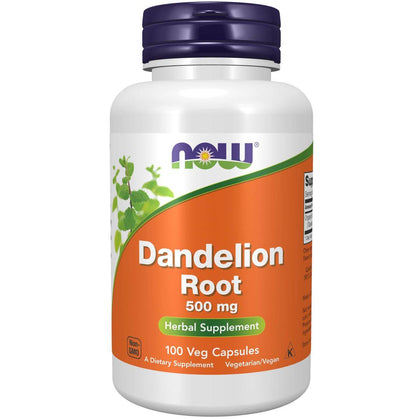 Now Dandelion Root 500mg 100 Capsules