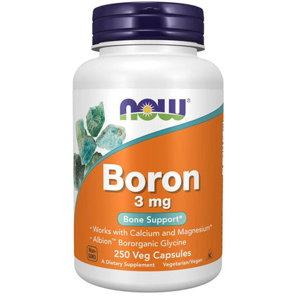 Now Boron 3mg 250 VegeCapsules