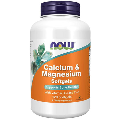 Now Calcium & Magnesium With Vitamin D 120 Softgels