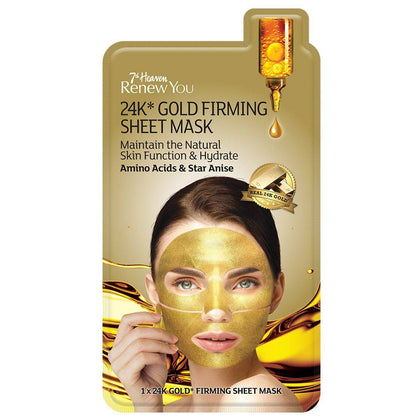 7th Heaven Renew You Gold Firming Sheet Mask