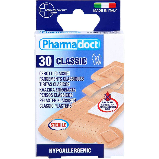 Pharmadoct Classic Assorted Sizes 30 Plasters