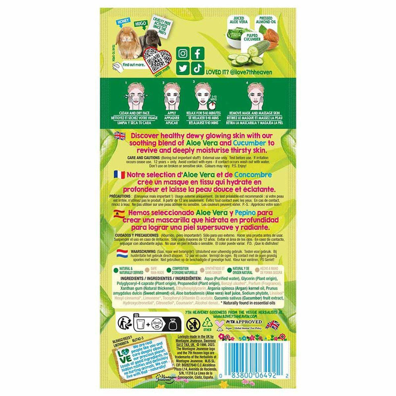 7th Heaven Aloe Glow Hydrating Sheet Mask