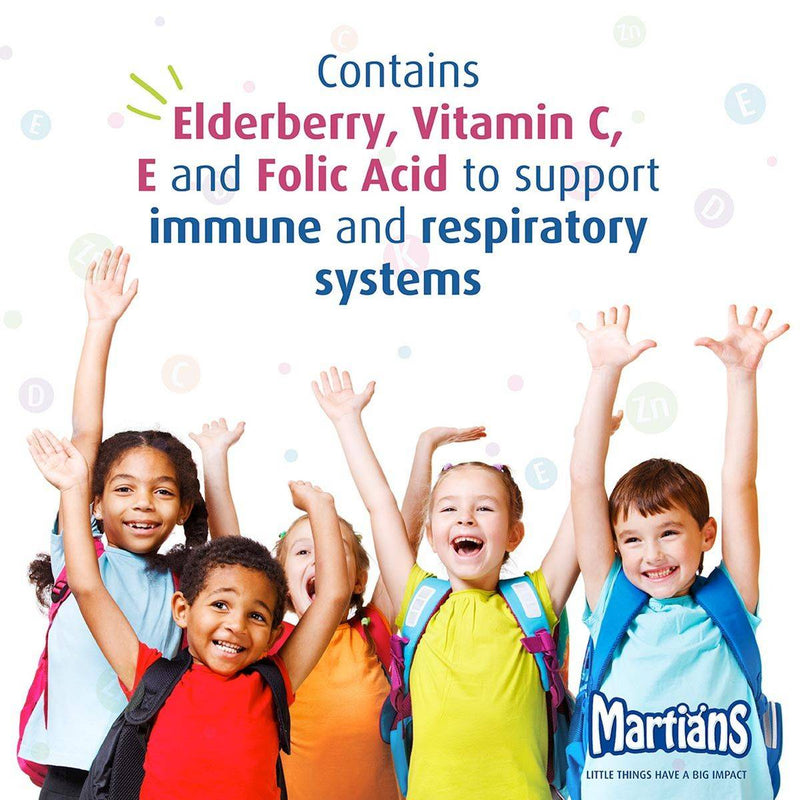 Martians Acute Immunity Booster with Elderberry 60 Gummies
