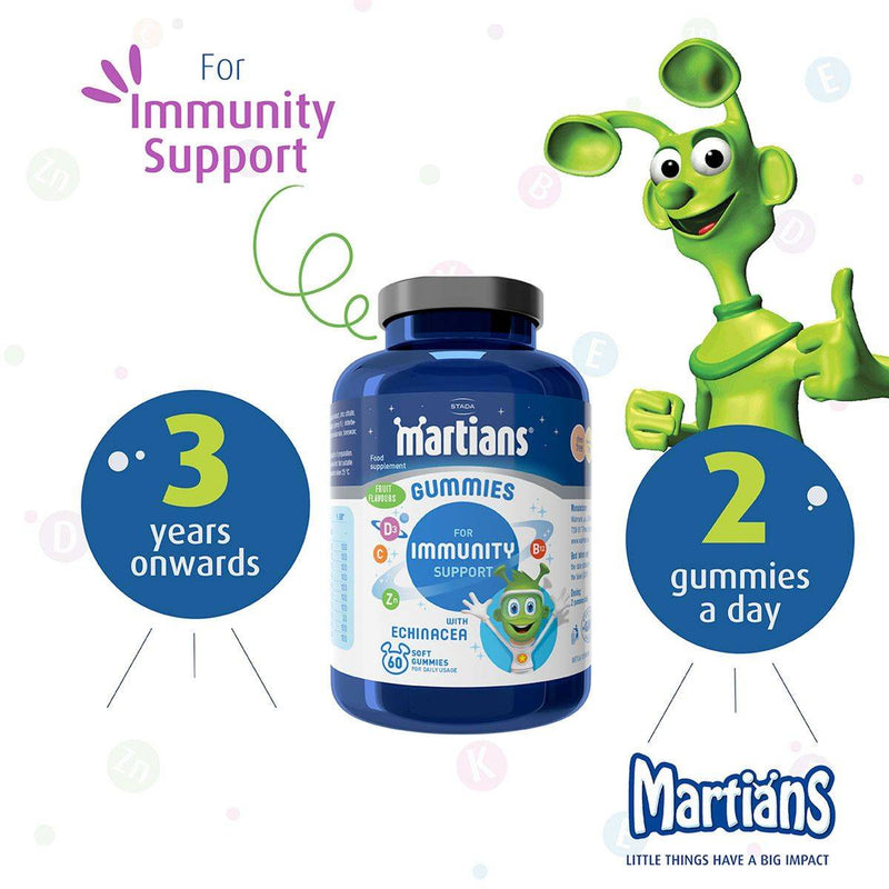 Martians Immune Support with Echinacea 60 Gummies