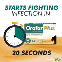 Orofar Plus Lozenges Lemon 24 Packs