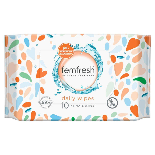 Femfresh Intimate Pocket Wipes 10 Pack