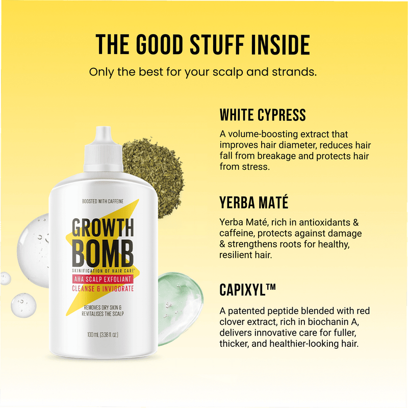 Growth Bomb Hair Scalp AHA Exfoliant 100ml
