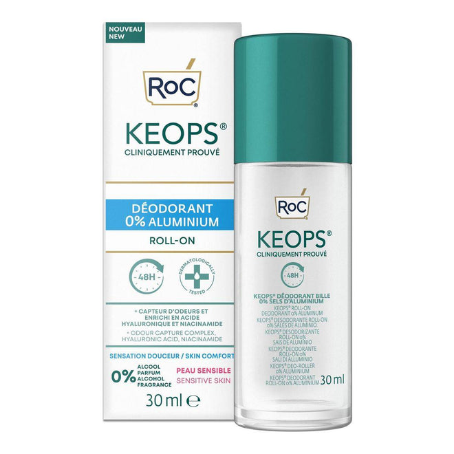 RoC Keops 48H Deodorant Roll On 0% Aluminum 30ml