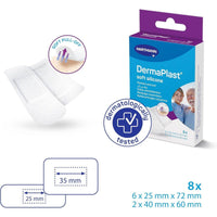 Dermaplast Soft Silicone Plasters Assorted 8 Pieces