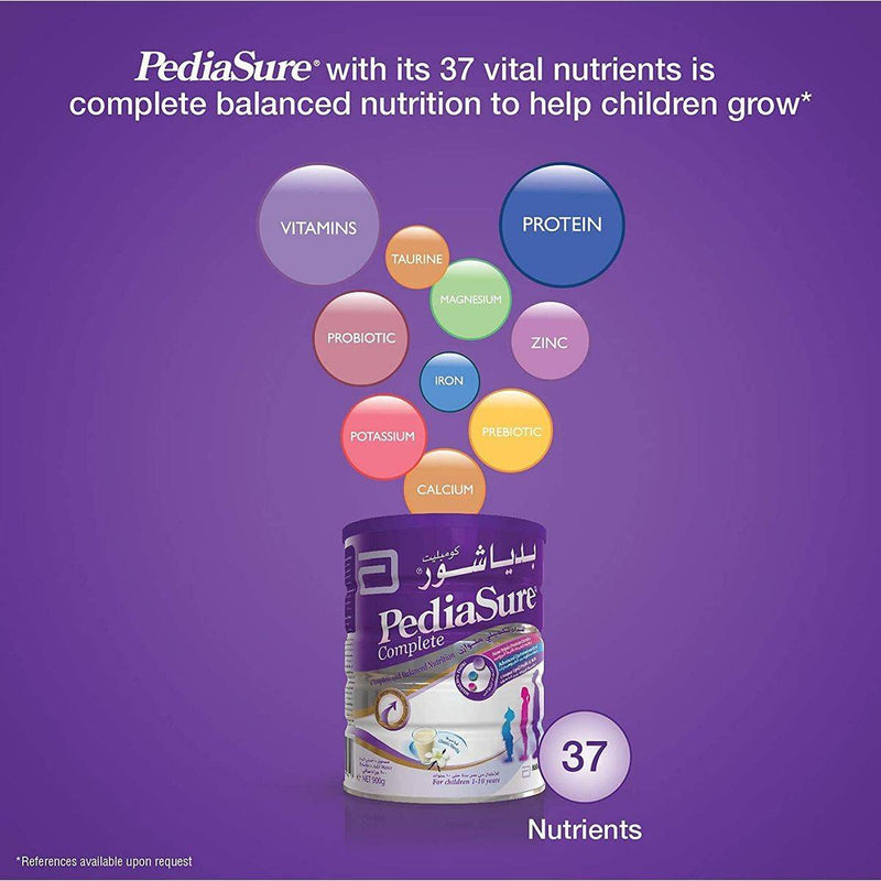 Pediasure Complete Triplesure System For Children 2+ (2-10 Years) Vanilla 900g