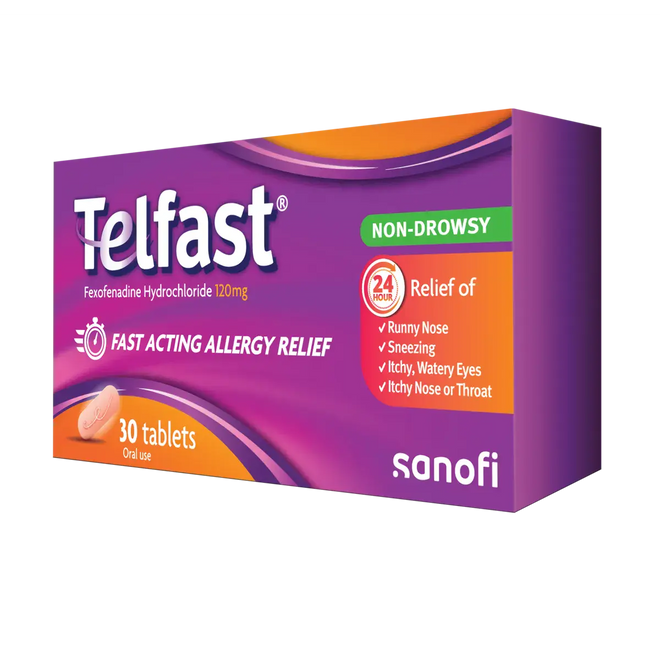 Telfast 120mg 30 Tablets