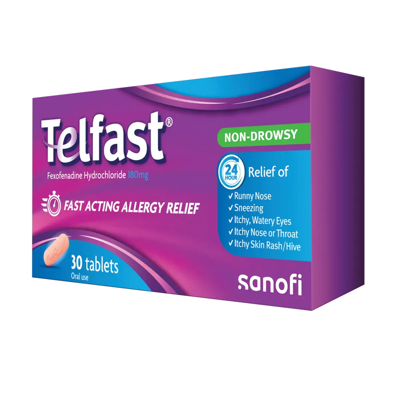 Telfast 180mg 30 Tablets