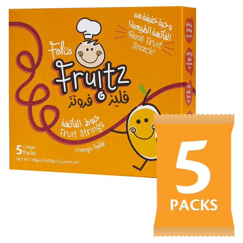 Felis Fruitz Fruit Strings Mango 20g 5 Packs