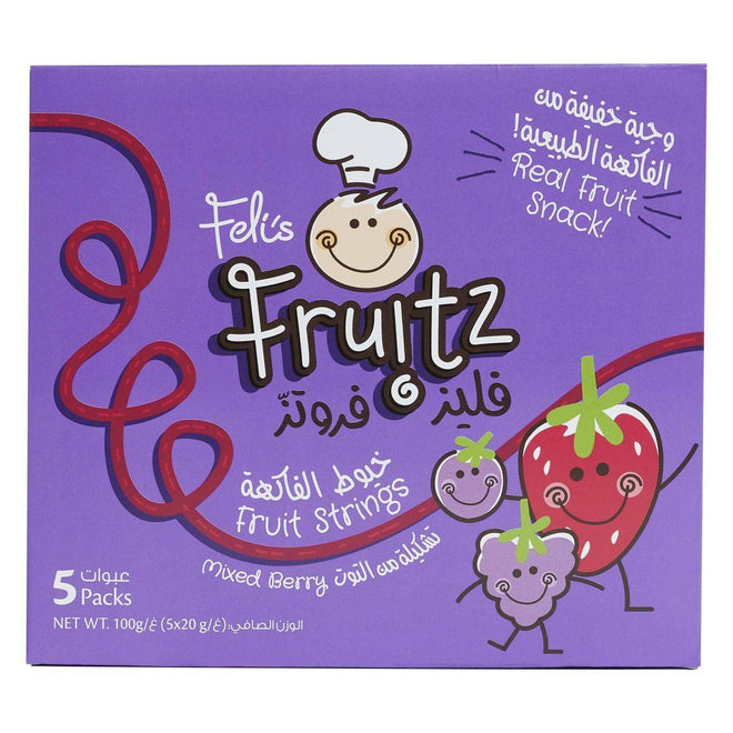 Felis Fruitz Fruit Strings Mixed Berry 20g 5 Packs