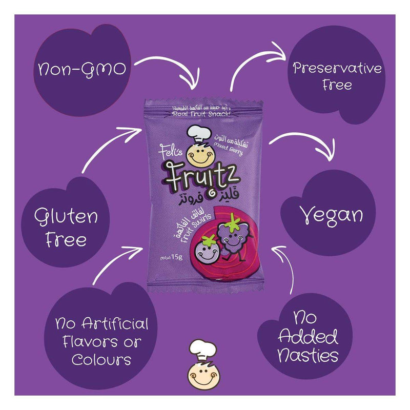 Felis Fruitz Fruit Swirls Mixed Berry 15g 5 Packs