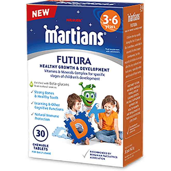 Martians Futura Healthy Growth & Development 30 Chewable Tablets