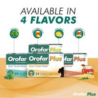 Orofar Plus Lozenges Lemon 24 Packs
